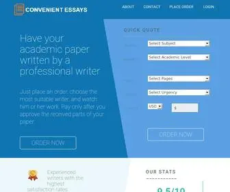 Convenientessays.com(Convenient Essays) Screenshot