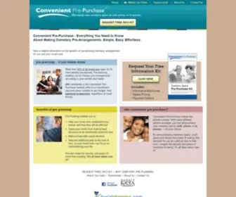 Convenientprepurchase.com(Funeral Arrangements) Screenshot