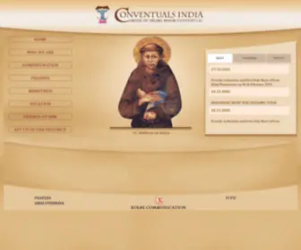 Conventualsindia.org(Assisi) Screenshot