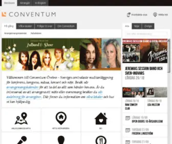 Conventum.se(Välkommen till Conventum Örebro) Screenshot