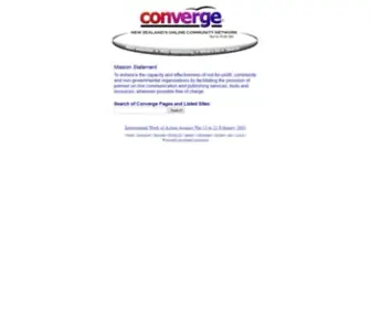 Converge.org.nz(Converge) Screenshot