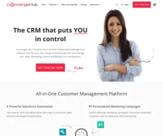 Convergehub.com(Best Small and Medium Business CRM Software) Screenshot