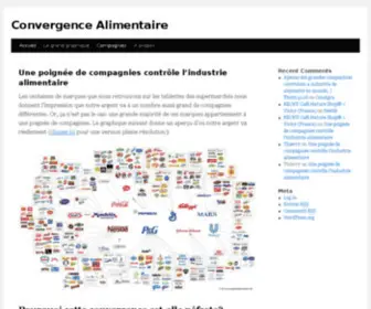 Convergencealimentaire.info(Convergence Alimentaire) Screenshot