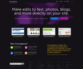 Convergencecms.co(Convergence CMS) Screenshot
