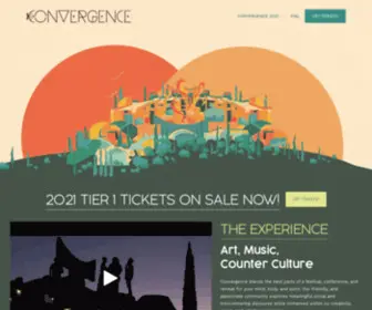 Convergencefestival.com(Arcosanti Convergence) Screenshot