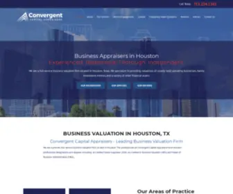 Convergencefinancial.com(Business Valuation in Houston) Screenshot