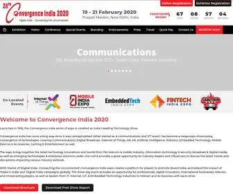 Convergenceindia.org(31st Convergence IndiaInternational Exhibitions) Screenshot