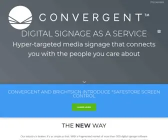 Convergent.com(Convergent Digital Signage as a Service) Screenshot