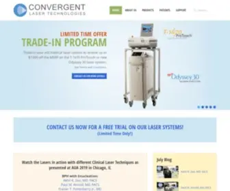 Convergentlaser.com(Convergent Laser Technologies) Screenshot