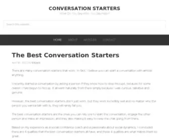 Conversation-Starters.com(What Do You Say After You Say Hello) Screenshot