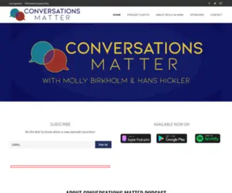 Conversationsmatterpodcast.com(Conversations Matter Podcast) Screenshot