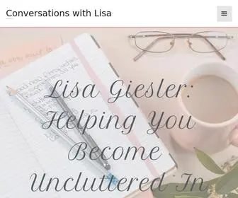 Conversationswithlisa.com(Conversations with Lisa Giesler) Screenshot