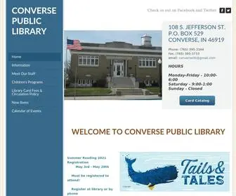 Converselib.org(Converse Public Library) Screenshot