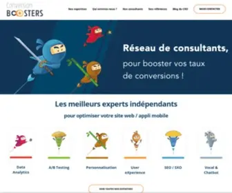 Conversion-Boosters.com(Réseau d'experts freelance pour votre site web) Screenshot