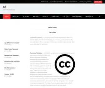 Conversioncalculator.org(All in One Converter & Calculator) Screenshot