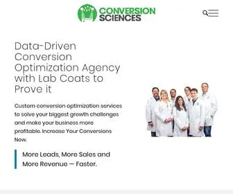 Conversionsciences.com(Data Driven Conversion Optimization Agency) Screenshot