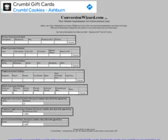 Conversionwizard.com(Metric conversion) Screenshot