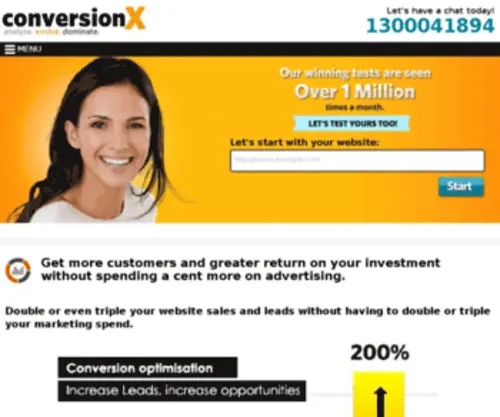 Conversionx.com.au(Website Conversion Rate Optimisation) Screenshot