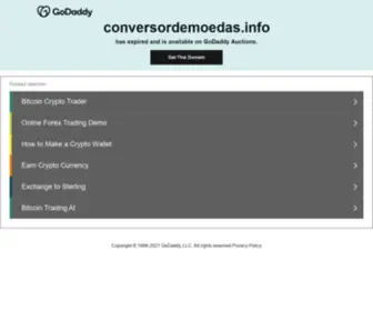 Conversordemoedas.info(Dit domein kan te koop zijn) Screenshot