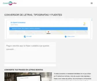 Conversorletras.com(Cortar y Pegar) Screenshot