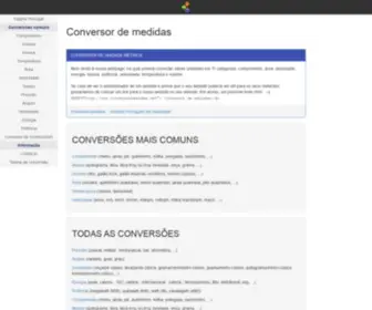 Conversormedidas.net(Conversormedidas) Screenshot