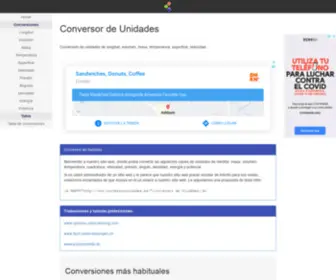 Conversorunidades.es(Conversor de Unidades) Screenshot