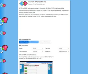 Convert-JPG-TO-PDF.net(The JPG to PDF converter you are looking for) Screenshot