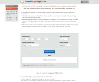 Convert-MY-Image.com(JPG to PDF online converter) Screenshot