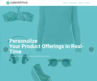 Convertale.com(Convertale Recommendation Engine by VNGRS) Screenshot