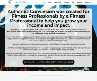 Convertauthentically.com(Authentic Conversion) Screenshot