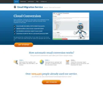 Convertemail.online(Email Migration Service) Screenshot