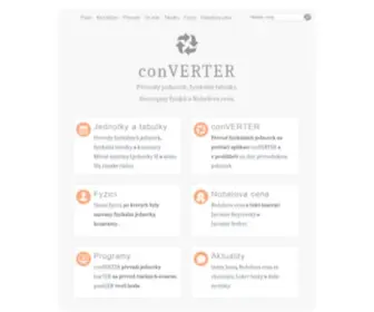 Converter.cz(Web conVERTER) Screenshot