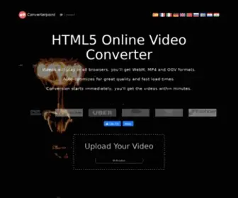 Converterpoint.com(HTML5 Online Video Converter) Screenshot