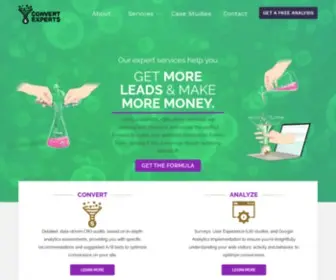 Convertexperts.com(Data-driven testing and optimization services that convert) Screenshot