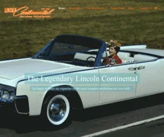 Convertiblelincolns.com(Lincoln Continentals) Screenshot