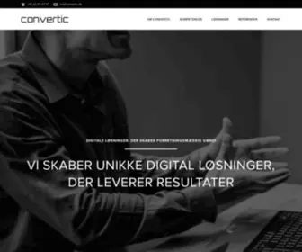 Convertic.dk(Konverterende Websites og Webshops) Screenshot