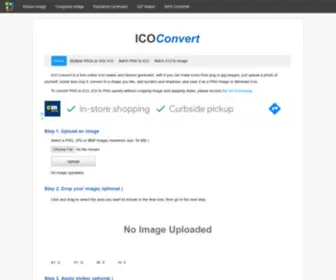 Convertico.org(Create Windows Icons From Images In PNG) Screenshot
