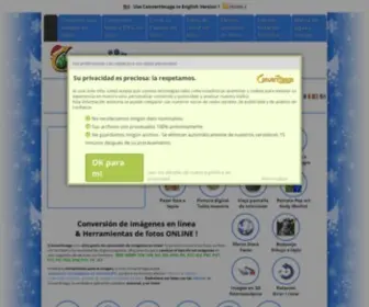 Convertimage.es(El sitio Gratis para) Screenshot