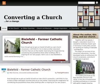 Convertingachurch.com(Converting a Church) Screenshot