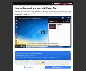 Convertiplayer.com(How to download and convert iPlayer files) Screenshot