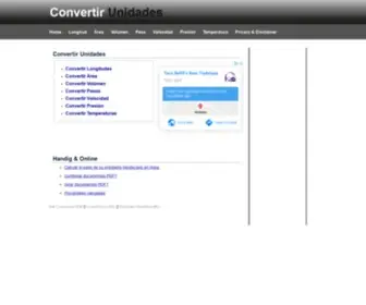 Convertirunidades.es(CONVERTIR UNIDADES: longitud) Screenshot