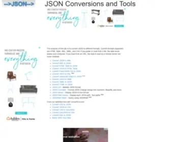 Convertjson.com(This site) Screenshot