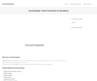 Convertopedia.com(Convertopedia-Conversions & Calculations) Screenshot
