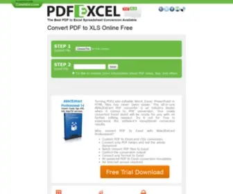 Convertpdftoxls.com(Convert PDF to Excel Online Free) Screenshot