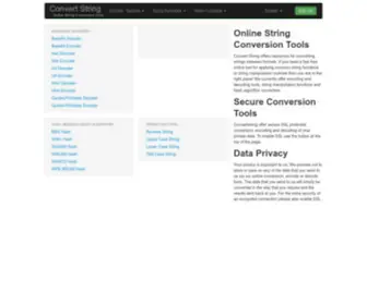 Convertstring.com(Convert String) Screenshot