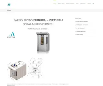 Convex.be(Manufacturer of bakery ovens and bakery machines) Screenshot