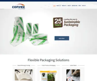 Convex.co.nz(Eco-Friendly & Compostable Packaging New Zealand) Screenshot