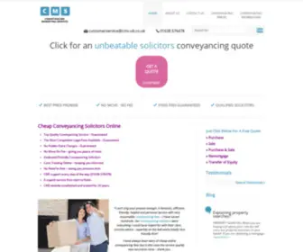 Conveyancing-CMS.co.uk(Conveyancing Solicitors) Screenshot