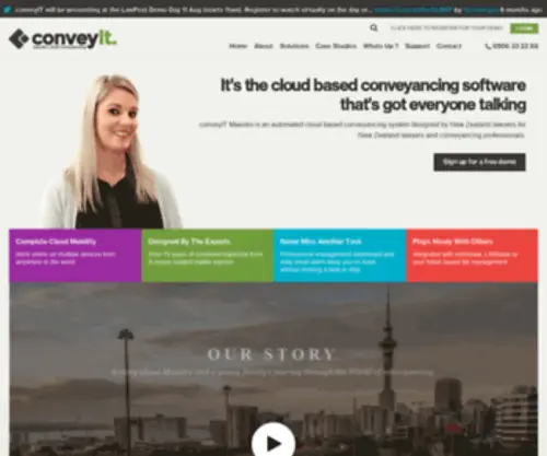 Conveyit.co.nz(It’s the cloud based conveyancing software that’s got everyone talking. Conveyit Maestro) Screenshot