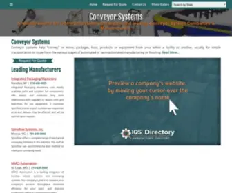 Conveyor-SYstems.biz(Conveyor Manufacturers) Screenshot